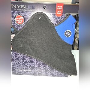 Black and Blue Face Mask